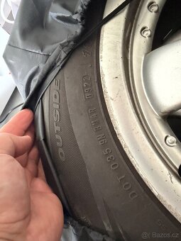 Pěkné alu kola + skoro nové pneu 5x100 - 7