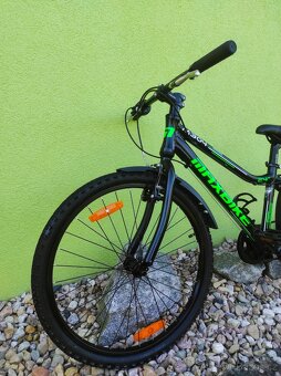Značkové dětské kolo MAXBIKE 24" (černá/zelená) - 7