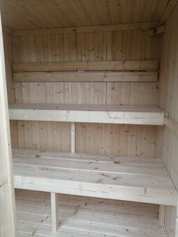 Finská venkovní sauna pro 4-6 os. na klíč - 7