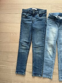 Holčičí úplně nové džíny, kalhoty 3x - 7