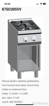 Gastro plynovy sporak , varic Ata - 7