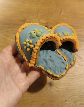 Valašské pantoflíčky z perníku - dekorace - 7