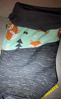 Dívčí softshellové kalhoty podšité fleesem, reflexní 122-128 - 7