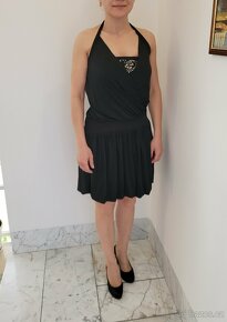 Luxusní černé italské šaty. Velikost S-M - 7