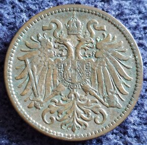 2 haléře 1903,1904,1908,1909,1910,1911 b.zn.
- 7