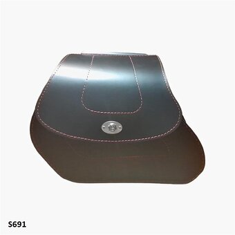 Podsedlové kožené brašny S69-origo na HD Sportster. - 7