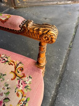 Starožitné Francouzské křeslo (132013) - 7