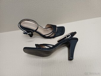 Černé páskové sandále vel.37 - 7