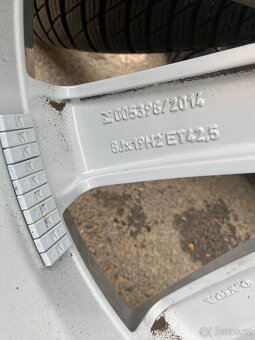Origo ALU kola volvo 8Jx19, ET 42,5 235/55/R19 zimní - 7