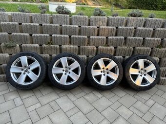 Orig.ALU sada r17 VW PASSAT B7,B8 5ks+zánovní MICHELIN - 7