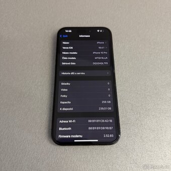 iPhone 15 Pro 256GB modrý, pěkný stav, 12 měsíců záruka - 7