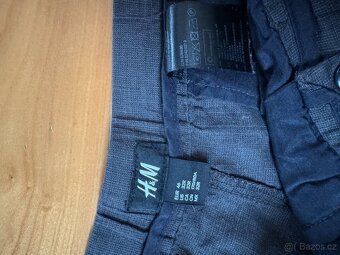 Lněné kraťasy H&M velikost S + šedé zdarma - 7