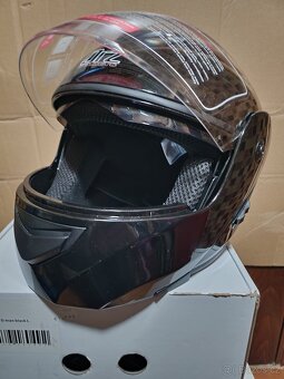 Prodám úplně novou helmu na motorku ORZ v. XL 60-61cm - 7