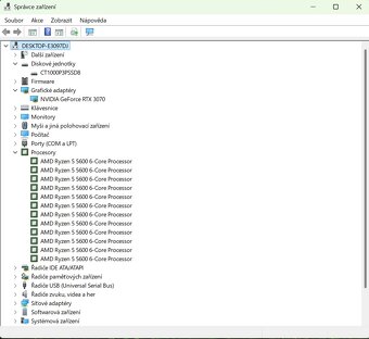 🖥️Herní PC RYZEN 5 5600,RTX 3070,32 GB RAM,1 TB SSD - 7