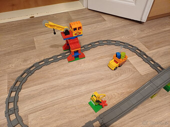 LEGO DUPLO- set sad vlaků, kolejí a kostek - 7
