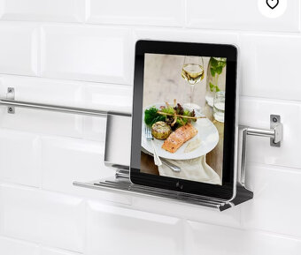 IKEA Kungsfors tyč s háčky,stojan na tablet,nádoba - 7