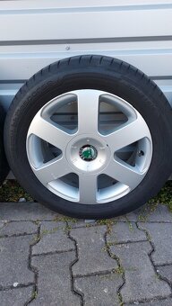Alu kola 5x112 r16 originál Škoda Octavia II - 7