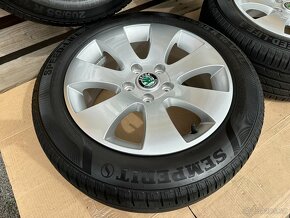 Alu kola 5x112 r16 Škoda Spectrum + zánovní pneu 205/55/16 - 7