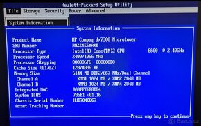 HP Compag 7300dx + monitor Asus - 7