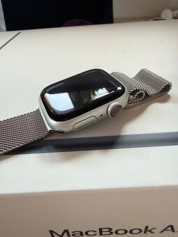 Prodám Apple Watch 9 GPS+Cellular Milánsky tah - 7