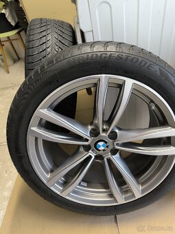 Alu kola BMW 6 5x112 r19 Originál, M paket, zimní pneu - 7