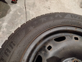 Plechové disky 5x100 r14 zimní pneu - 7