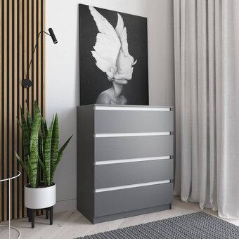 Nábytek do ložnice, Komody do předsíně, Světlá velká komoda - 7