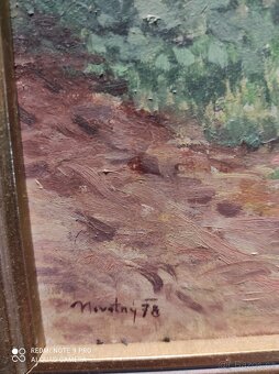 Obraz olej na kartonu - 7