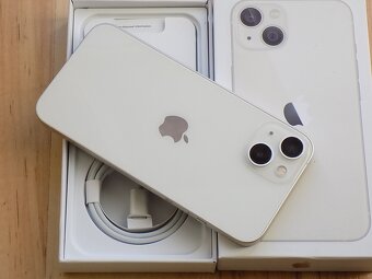 APPLE iPhone 13 128GB White - ZÁRUKA - TOP STAV - 7