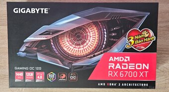 GIGABYTE Radeon RX 6700 XT GAMING OC 12GB - top stav, záruka - 7