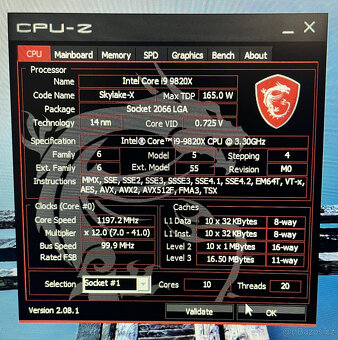 Herně-pracovní stroj i9/RTX 2080 Super / 64GB DDR4 - 7