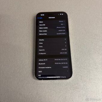 iPhone 14 Pro 256GB silver, jako nový, záruka - 7