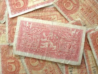 Státovka - 5 Kčs - 67ks - 1945 - Londýnská Emise - 7