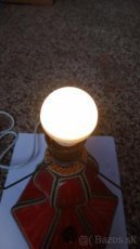 Starožitní noční lampa ručně šitá - 7