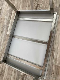 Přístěnný nerezový stůl 2 police, různé míry - 7