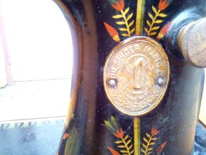 Šicí stroj - šlapací - SINGER - starožitnost - 7