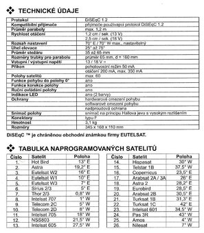 Prodám satelitní set: parabola AL 100 cm + motor SG-2100A - 7