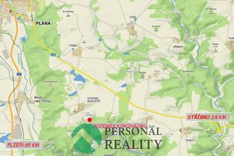 Pronájem pozemky, Planá - Vysoké Sedliště, ev.č. 02129 - 7