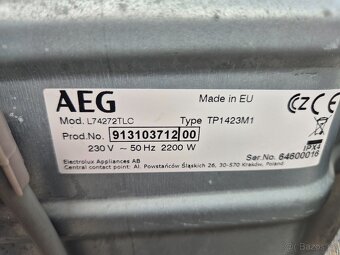 AEG A++ ZÁRUKA DOPRAVA INSTALACE PŘEDVEDENÍ - 7