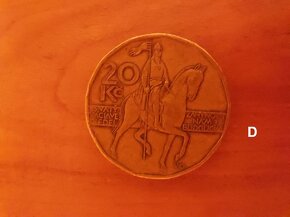 20 Kč dvacet korun dvacetikoruna 2000 svatý Václav mince - 7