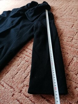 Dámský černý flaušový kabát vel. 38 - 7