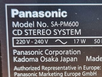 Panasonic SC-PM600, BT, USB, MP3 ve stavu nového + 15 CD - 7