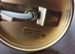 Retro stolní párové lampičky Kamenický Šenov - 7