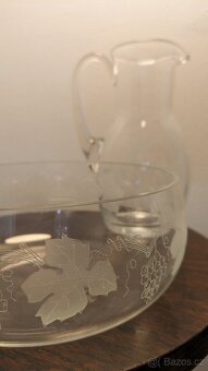 starožitné prvorepublikové sklo - 7