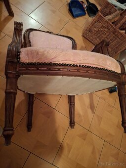 Křeslo replika starožitné barokní křeslo - 7