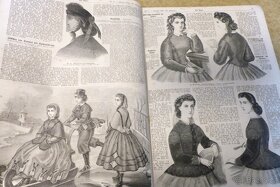 Bazar, módní časopis, svázaný ročník 1865, stará móda - 7