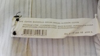 Pánská košile slim fit vel. L bílá s proužky - 7
