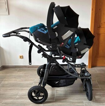 TFK Duo Combi pushchair + 2x autosedačky + 2x základny - 7
