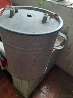 Retro  parní  hrnec na výrobu  šťávy  SSSR, zavařovací  hrne - 7