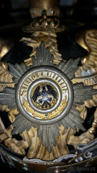 Pickelhaube Prusko, generál, gardový orel, křížová čepel s v - 7